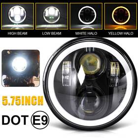 Enjoyakom 789954331889 For Honda Shadow Spirit 750 5.75 5-3/4 Motorcycle Projector Led Light Headlight