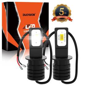Enjoyakom 873516356530 For Bmw R1150rt 2001-2005 6000k White H3 Motorcycle Led Headlight Bulbs