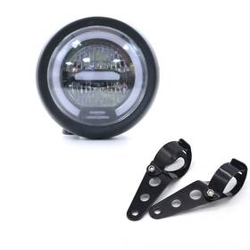 Eu-hpcd51 Evomosa Motorcycle Front Headlight Led 6.5 Inch Universal 6.5ftft White Light