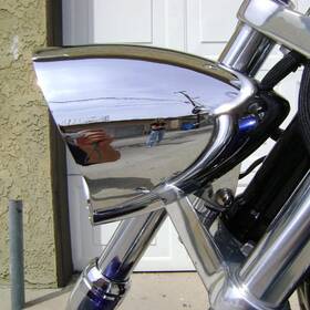 Mas2166hlooo2oo2-1 Eway For Harley Bobber Chopper Cruiser Chrome Visor Bullet Headlight 4.5in Motorcycle
