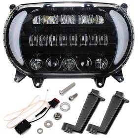 Masb166hl018ooo1zb Eway For Harley Road Glide 2015-2024 Drl Led Projection Headlight Turn Signal Lamp