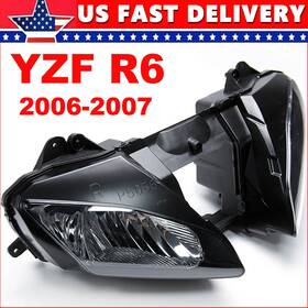 Masymoo11ooo9-1 Eway Clear Headlight Assembly Fits For Yamaha Yzfr6 Yzf R6 2006-2007 06 2007 Black Us