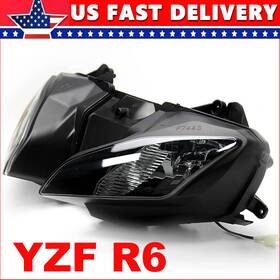 Masymooo11ooo10-a Eway Black Front Headlight Assembly Fit For Yamaha Yzf R6 2008-2016 2015 2014 2013 09
