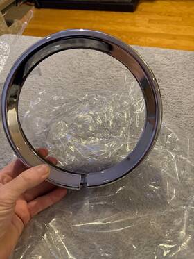 Flashbuyeasy 336245210981 Head Light Headlamp Trim Ring Cover For Harley Touring Road King Motor 7 Inch Chrome