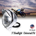 Foi2287852 Matcc Round Chrome Motorcycle Led Headlight Waterproof For Honda Suzuki