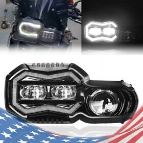F800gs For Bmw F650gs F700gs F800r Dot Led Headlight Assembly With Angel Eye Drl