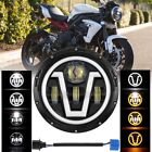 Ma-202206091408 For Honda Yamaha Ducati Motorcycle 7inch Inch Led Headlight H4 With Turn Signal Drl