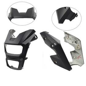 Fortodayy 550755558030 Matte Black Headlight Lamp Guard Side Cover For Honda Msx125 Grom 2016-2018