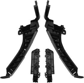 1042106 Gaogsiy Front Bumper And Headlight Bracket Set Of 4 Compatible With Crv Black