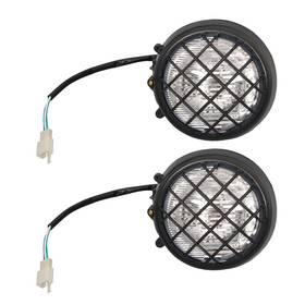 Gg2911950e Globegarage 2 Headlights For Yamaha Banshee Lens Bulbs Lights Grills Warrior 1987-2006
