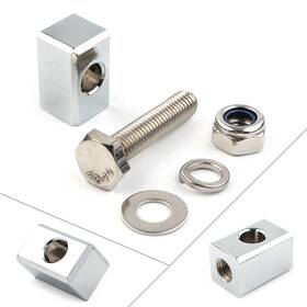 Goodcde 550743936239 Headlight Mounting Block Chrome For Harley Custom Mount