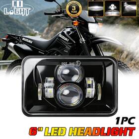 Hacarler 755419634475 4x6 Inch Square Led Sealed Headlight Hi/lo Beam For Suzuki Drz400sm Drz400s Drz400e