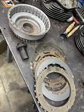 Harley-davidson 2401-36 1936-1938 Knucklehead Clutch Basket El U Engine Transmission