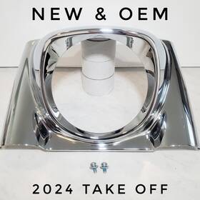 61300871 Harley-davidson New And Oem 2024 Fat Boy Flfbs Headlight Trim Cover Bezel Ring Chrome