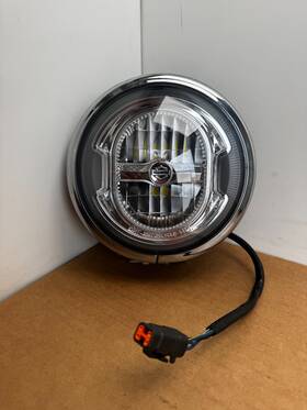 Harley-davidson 67700183 09-23 Lowrider Fxlr Headlight With Bulbs Headlamp J3