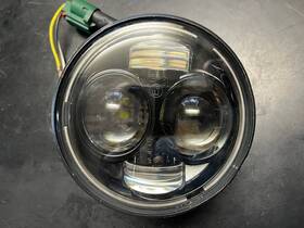 67700263 Harley-davidson 11 Dyna Fat Bob Fxdf Oem Headlight Head Light Lamp Led Black 1266
