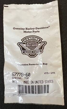 67778-60 Harley Davidson Oem Headlight Spring Top Brand New