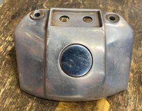 67866-74 Harley-davidson Headlight Visor Dyna Fxr Mount Bracket Oem Sportster Shovelhead