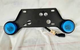 68000031a Harley-davidson Oem Blue License Plate Marker Lights Working Like New 68000032