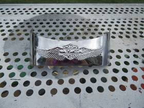 68013-88t Harley Davidson Eagle Wing Logo Tail Light Visor Softail Dyna 80 Up Fxwd Fxst