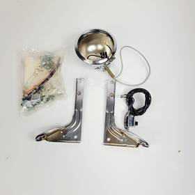 68598-70 Harley-davidson One Side 1970-1982 Shovelhead Police Flh Guide Spot Light Kit Spotlight