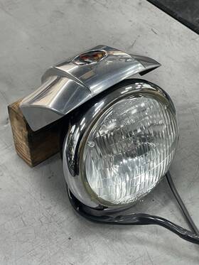 68610-04 Harley-davidson Oem 2004 Dyna Fxdl Front Headlight Lamp And Bucket With Indicators Low Rider
