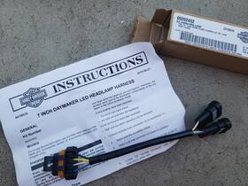69202452 Harley-davidson Genuine Touring Headlight Wire Harness Dual Halogen To Led