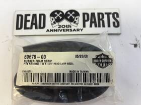 69679-00 Harley-davidson Headlight Lamp Bezel Trim Ring Rubber Foam Strip