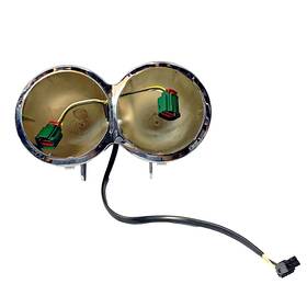 Ft08-ft13 Harley-davidson 69798-08 Dual Headlight Shell And Trim Ring Fxdf Dyna Fat Bob