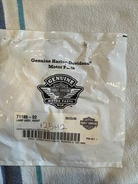71186-00 Harley-davidson Right Lamp Assy