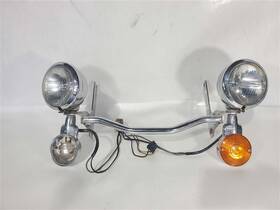 805.harp90 Harley-davidson Front Light Bar Missing Blinker Cover Oem 1990 Fltru