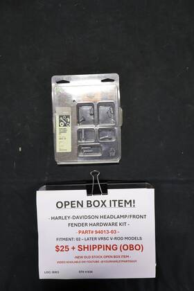 94013-03 Harley-davidson V-rod Headlamp And Front Fender Hardware Kit Oem 02 Later Vrsc