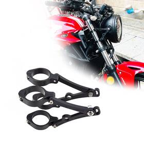 Hp-cncb54 Harpuou Motorcycle Headlight Bracket 51-54mm Black Headlamp Cnc Fork Tube Side Mount
