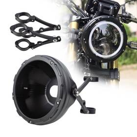 Hp701bhs-b54 Harpuou 7inch Cnc Motorcycle Headlight Housing Bucket With Side Mounting Bracket