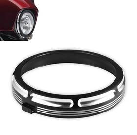 Mp-140 Hdbrands Motorcycle 7 Inch Burst Headlight Headlamp Trim Ring For Harley Touring Street Gl