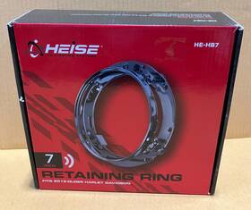 He-hb7 Heise Retaing Headlight Ring Fits 2013 And Older Harley Davidson