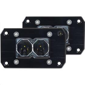 Heretic Studio 50207 6-series Flood Light - Black Flush Mount 2 Inch