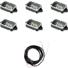 70023 Heretic Studio Led Rock Lights - 6 Pack Clear