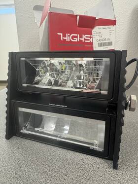 223-085 Highsider Wave Ultimate Rectangle Headlight Motorcycle Led Spot And Flood