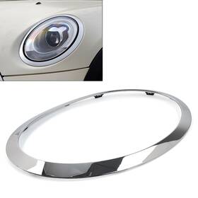 Hkseller-au 550756857590 1pcs Silver Headlight Bezel Ring Trim Cover For Bmw Mini Cooper F55 F56 F57 Left