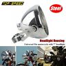 Hl-394-1188-ch Topspeedmoto Led Headlight Chrome Housing Light Bulb Bucket 699947178943