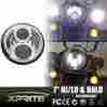 Hl-jeep-r7in-cr-g5-1pc Xprite 7 Round G5 45w Cree Led Chrome Headlight For Harley Davidson Motorcycle Bike