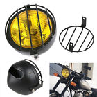 Hl1-1 Zxmt Retro Motorcycle Headlight Side Mount Grill Cover For Cafe