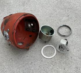 929301 Hodaka Ace 90 92 Headlight Body And Speedometer Parts For Repair