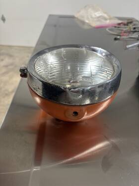 Hodaka 929301a Ace100 Ace100b Oem Headlight And Chrome Bracket