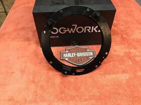 219894 Hogworkz Harley 7 Inch Headlight Trim Ring Bracket Bucket Mount Black