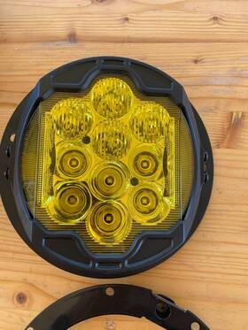 Hw167007 Hogworkz 7 Inch Led Goldtooth Performance Headlight For Harley Touring Models