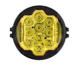 Hw167015 Hogworkz Goldtooth Performance Amber Led Headlight Harley Low Rider St Fxlrst