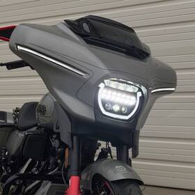 Ft23.5-ft26 Hogworkz Hw167016 Black Halomaker Led Headlight For Harley Street Glide
