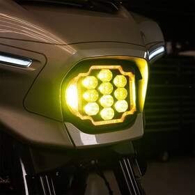 Ft23.5-ft26 Hogworkz Hw167019 Goldtooth Performance Headlight For Harley Street Glide